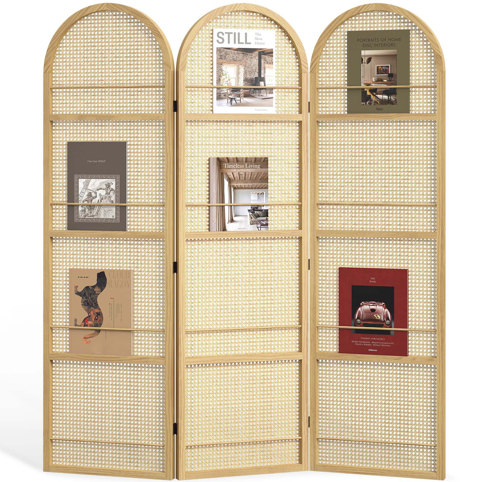 BOHO 67" Arched Folding Room Divider