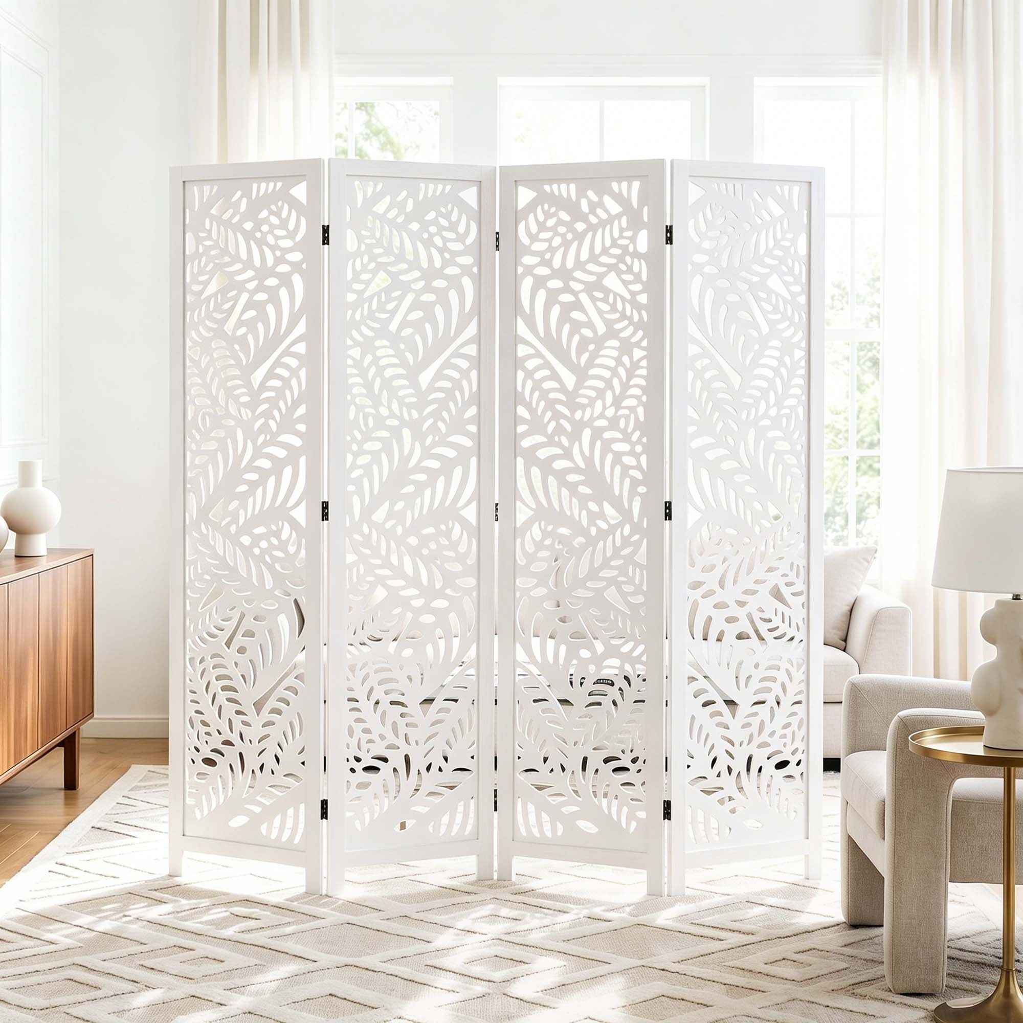 Sora 67" Solid Wood Room Divider