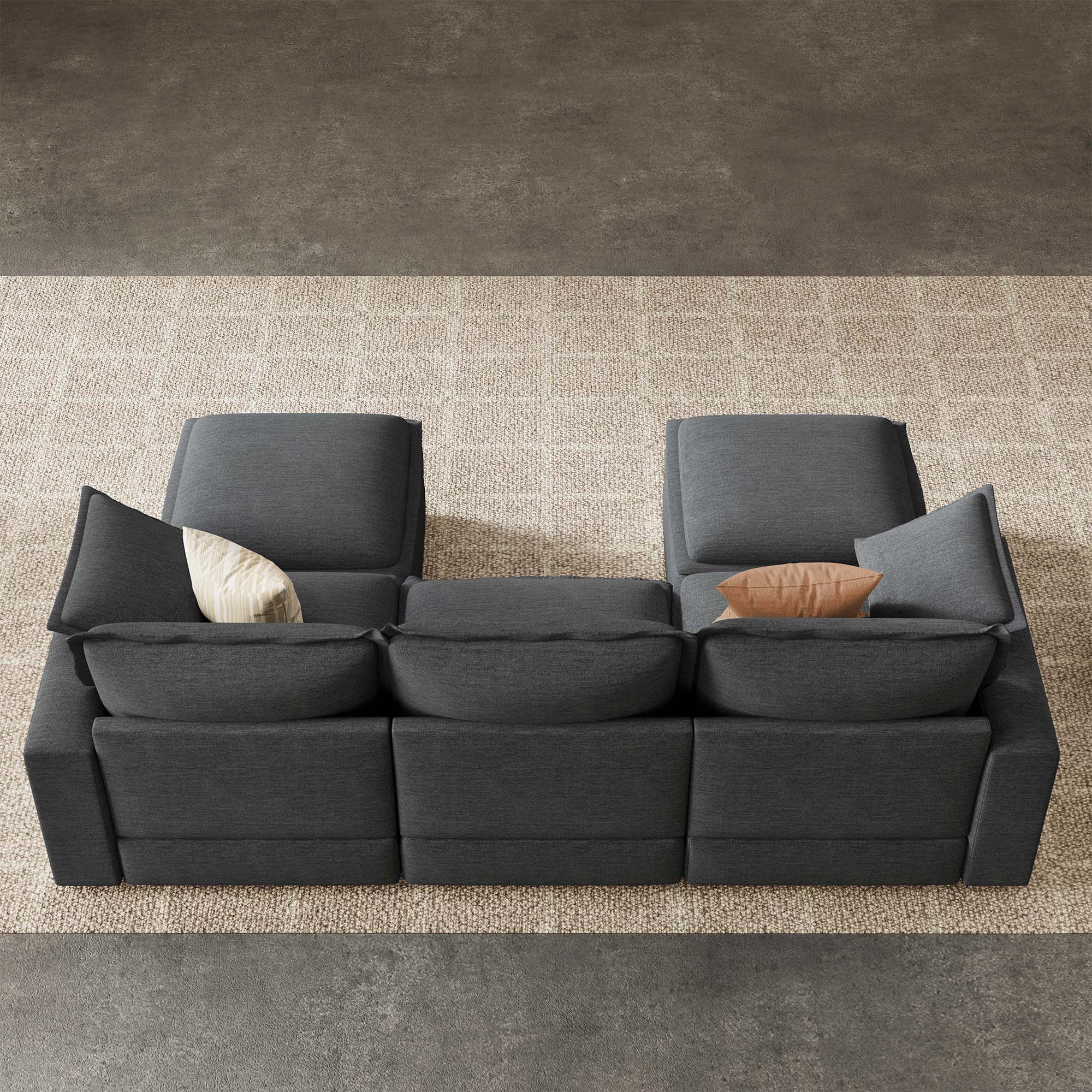 Densa U-Shaped Sectional Cloud Sofa | 3-4 Seater | Spring Cushion |97"-125"