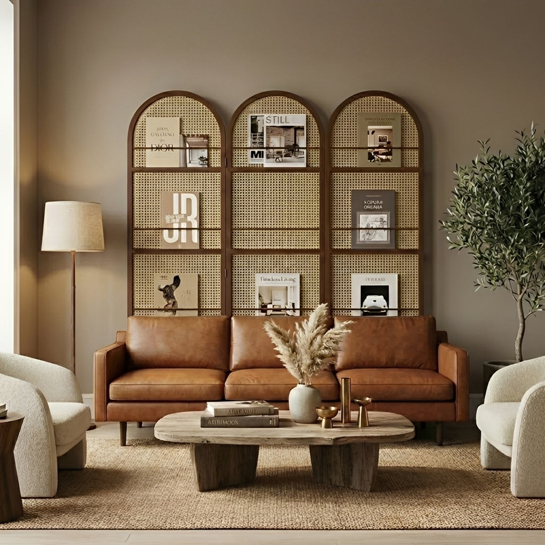 BOHO 67" Arched Folding Room Divider