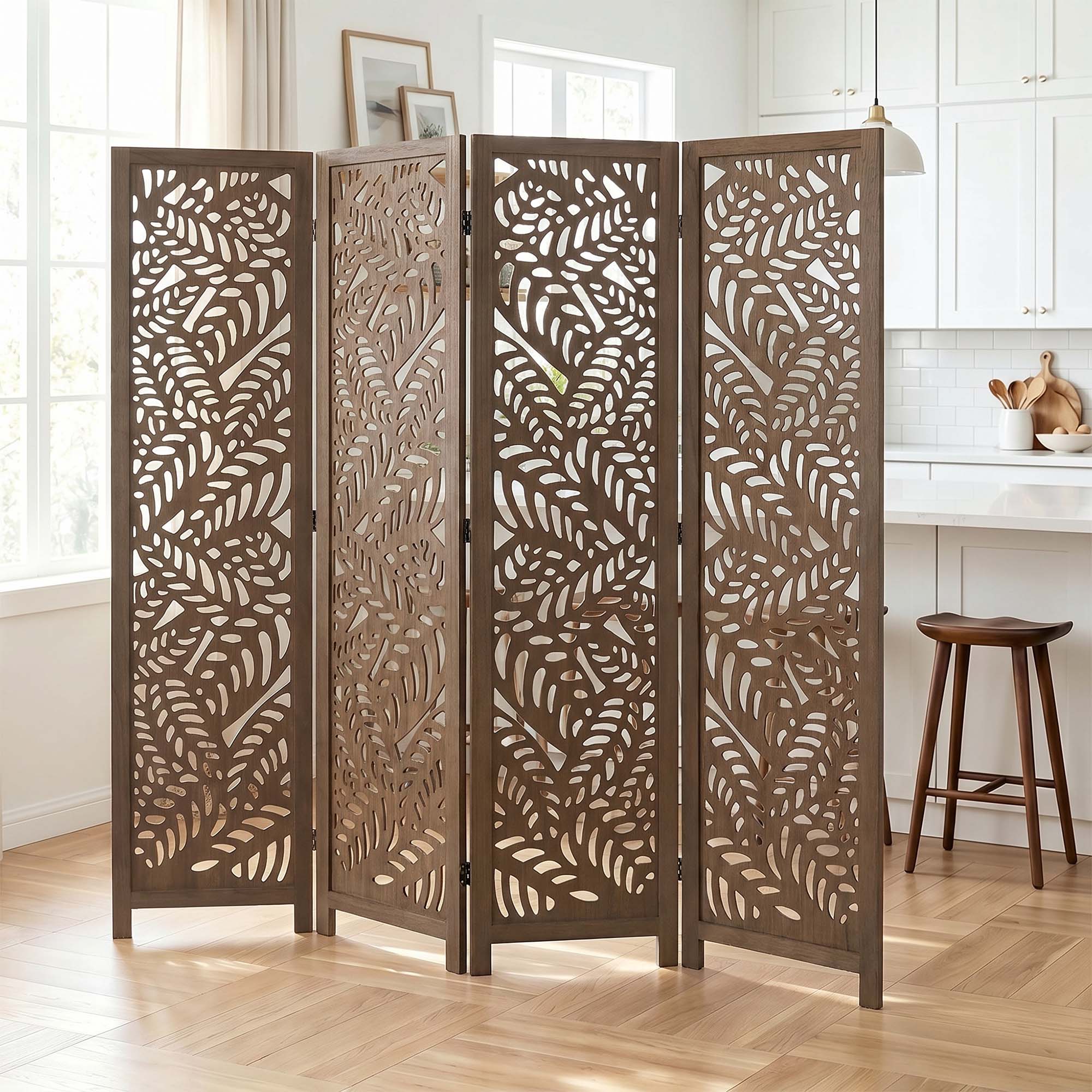 Sora 67" Solid Wood Room Divider