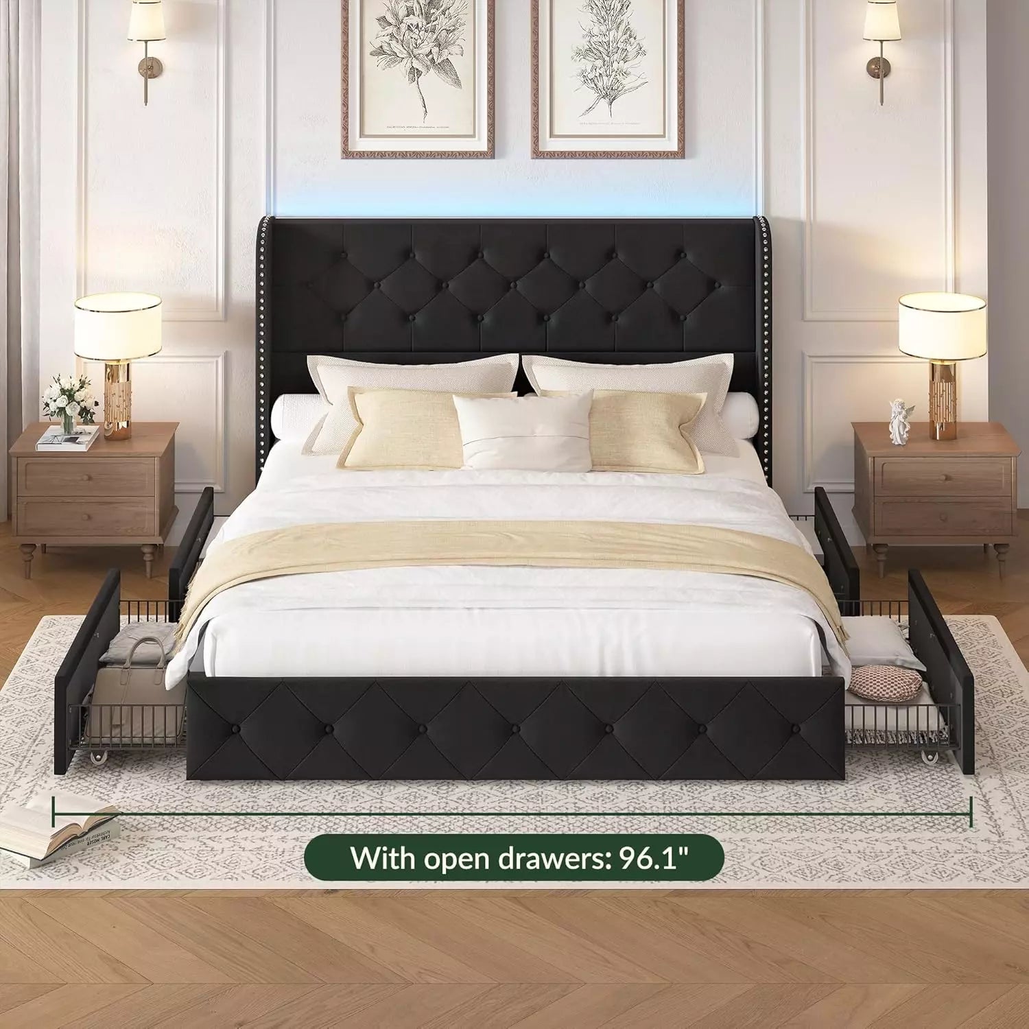 Korav Bed Frame With Led Lights