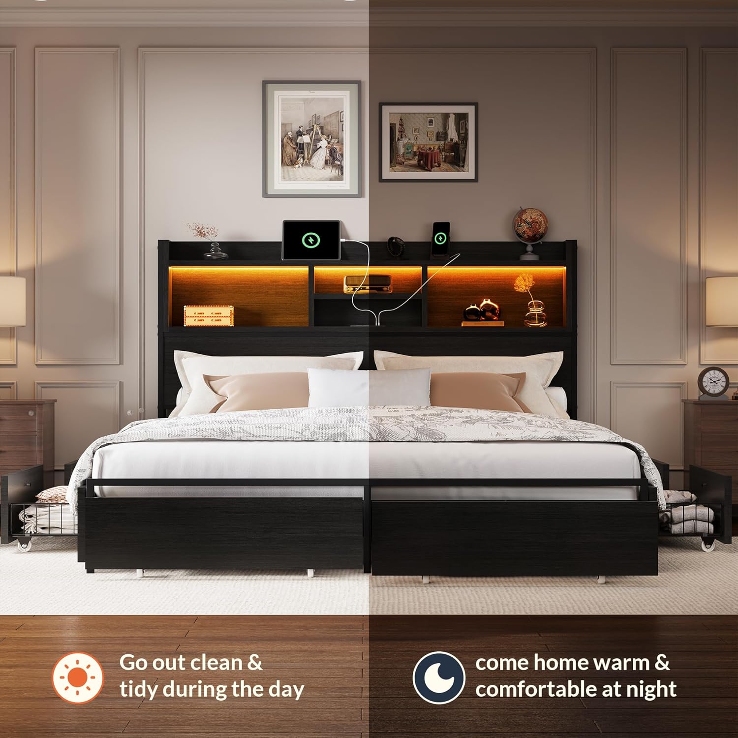 Strato Bookcase Bed Frame