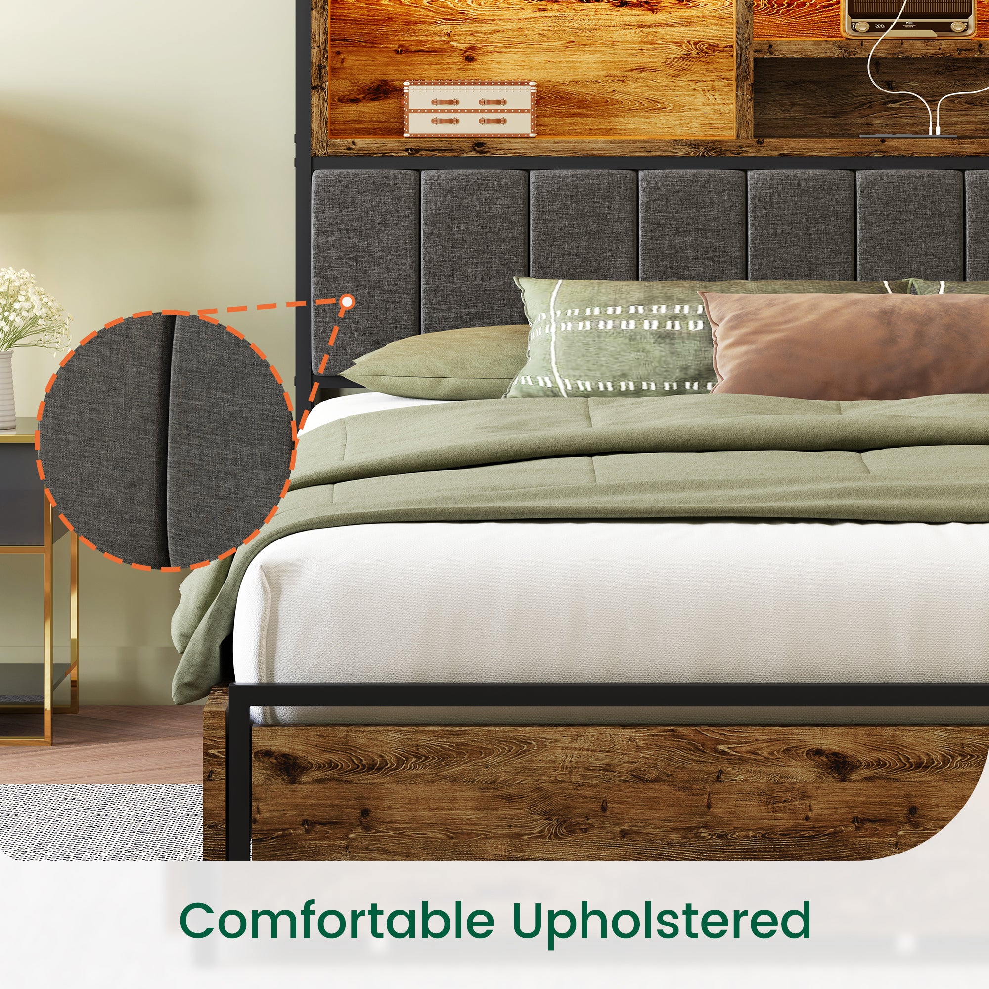 Softo Storage Bookcase Bed Frame