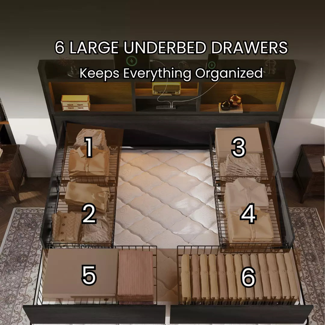 Strato Bookcase Bed Frame