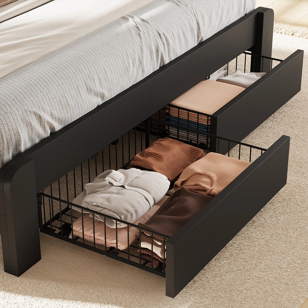 Aspen Bookcase Headboard Storage Bed Frame
