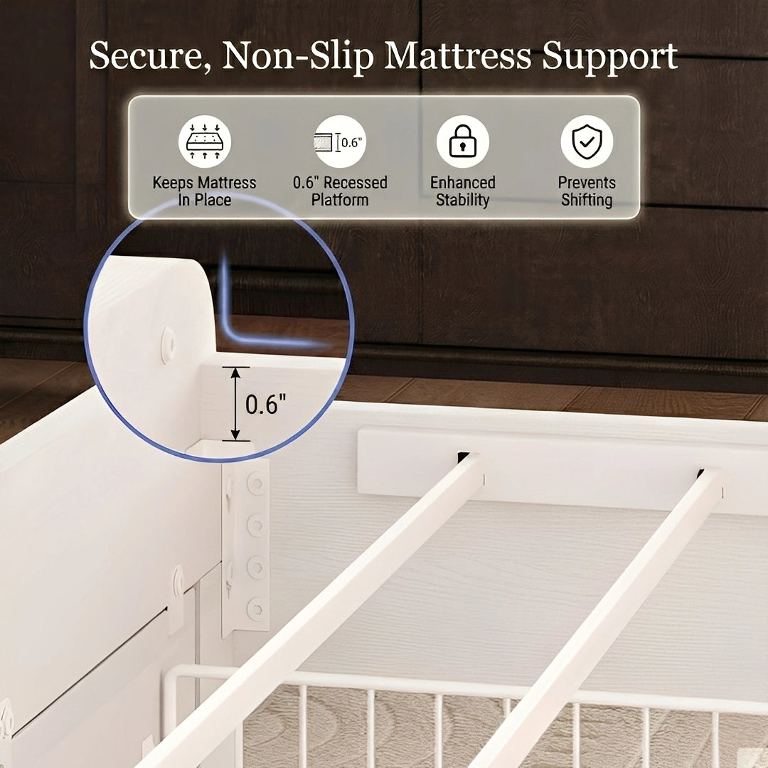 Aspen Bookcase Headboard Storage Bed Frame