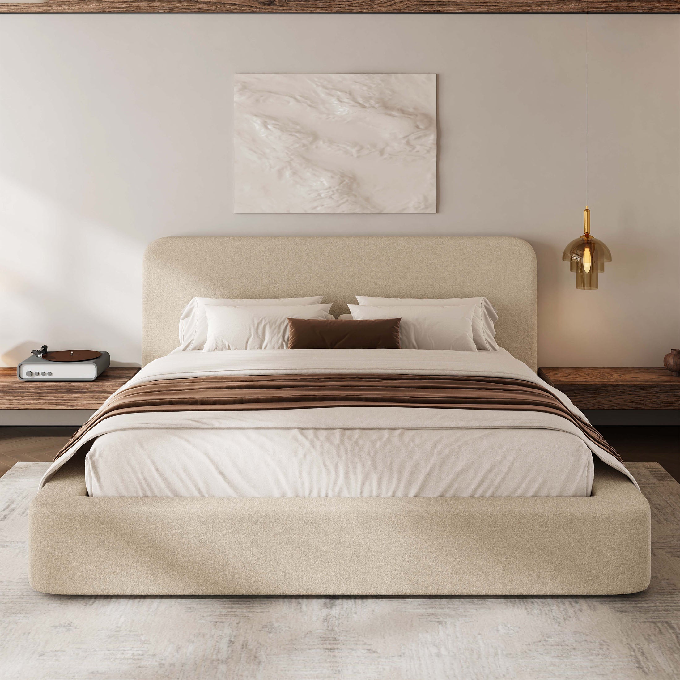 Elora Cloud Upholstered Bed Frame