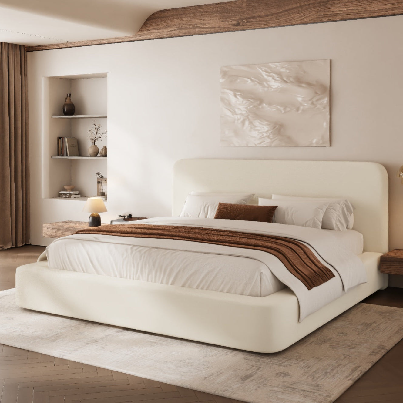 Elora Cloud Upholstered Bed Frame