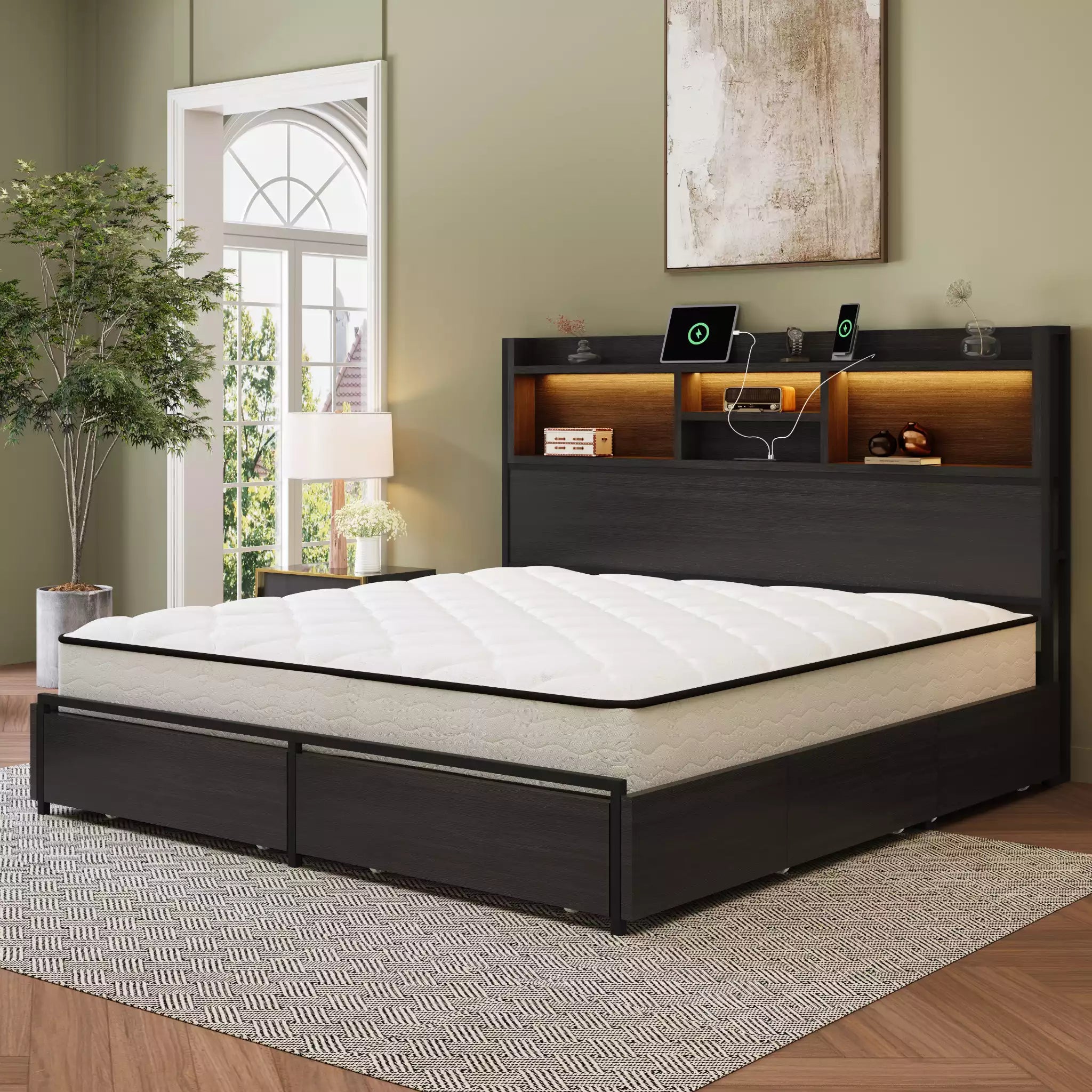 Strato King Size Wood Bed Frame