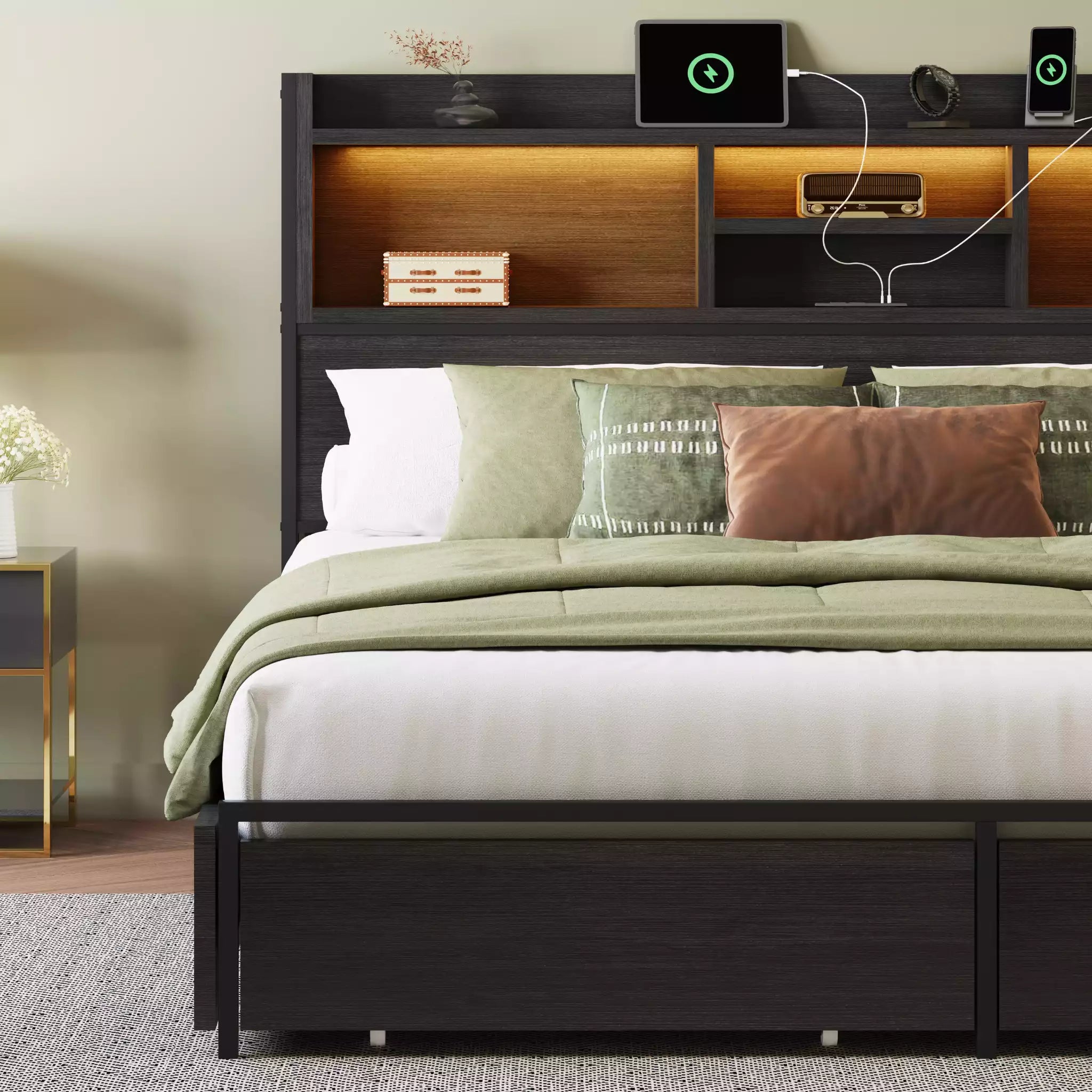 Strato King Size Wood Bed Frame