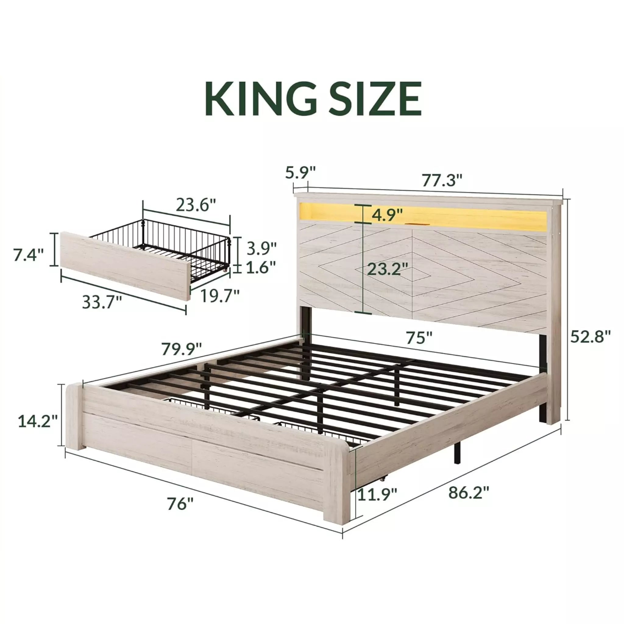 Arlo Farmhouse Bed Frame