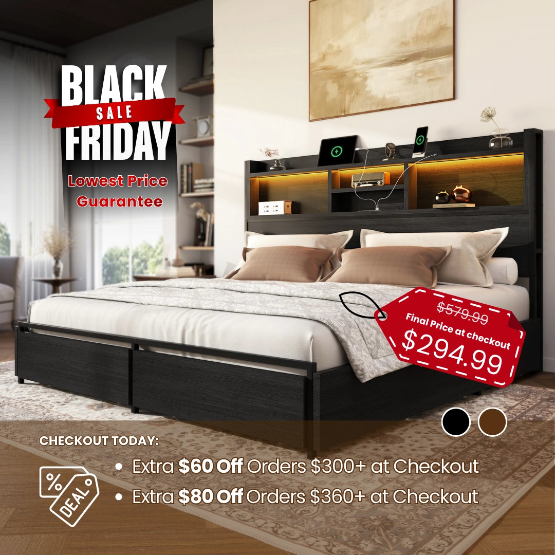 Strato Bookcase Bed Frame