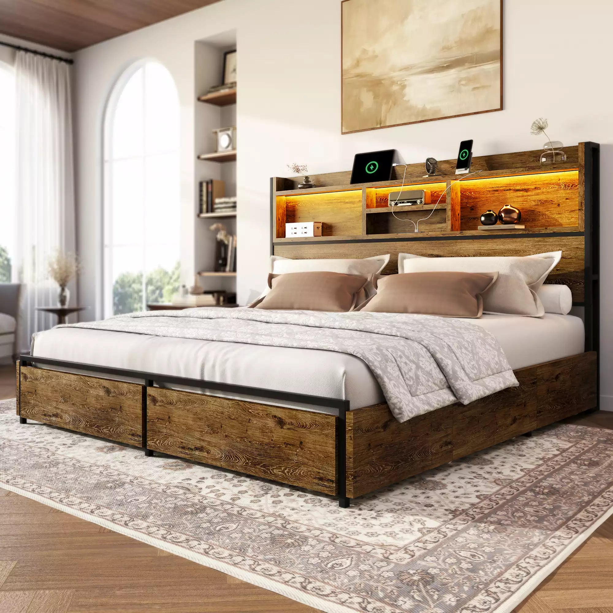 Strato Bookcase Bed Frame