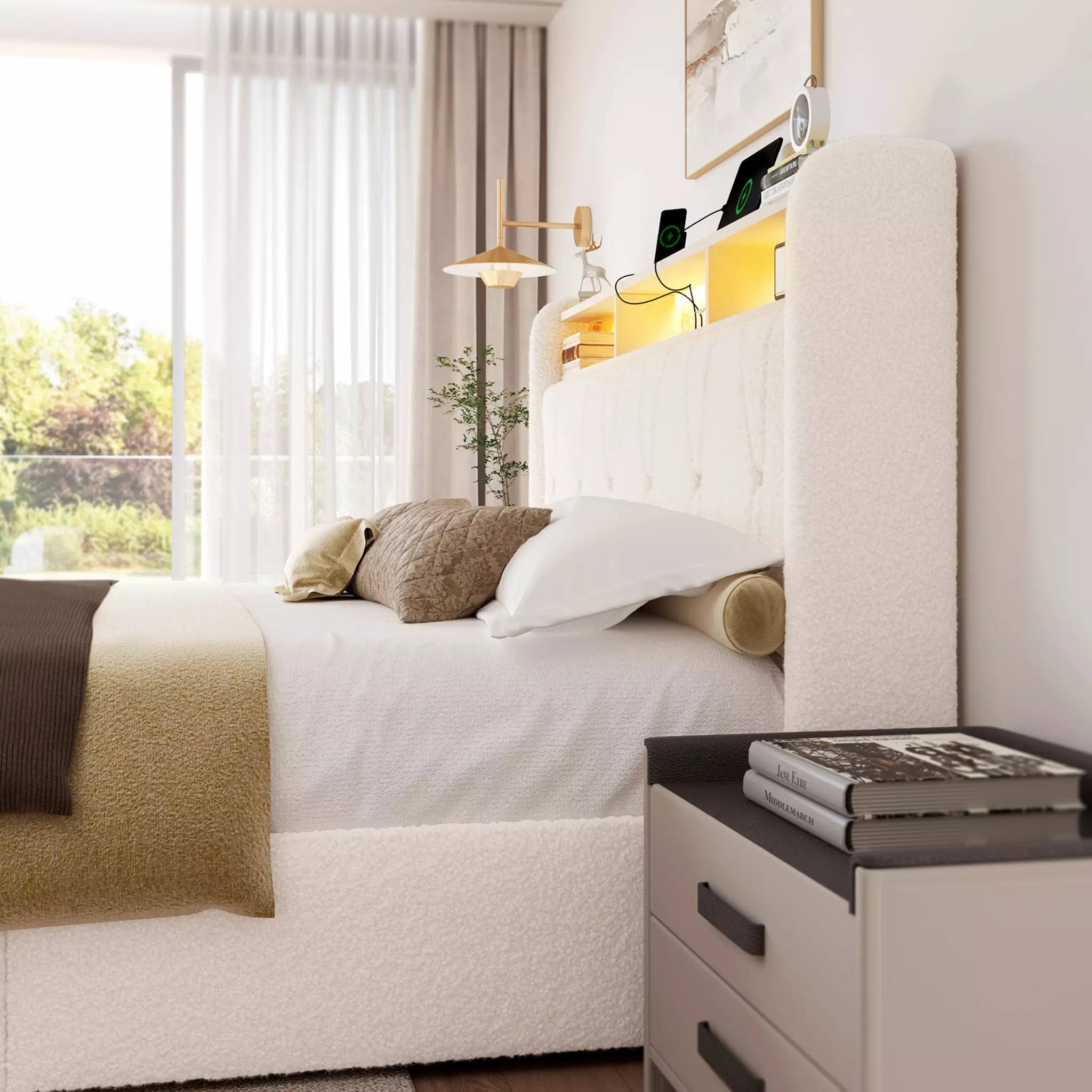 Covae Boucle Bed Frame