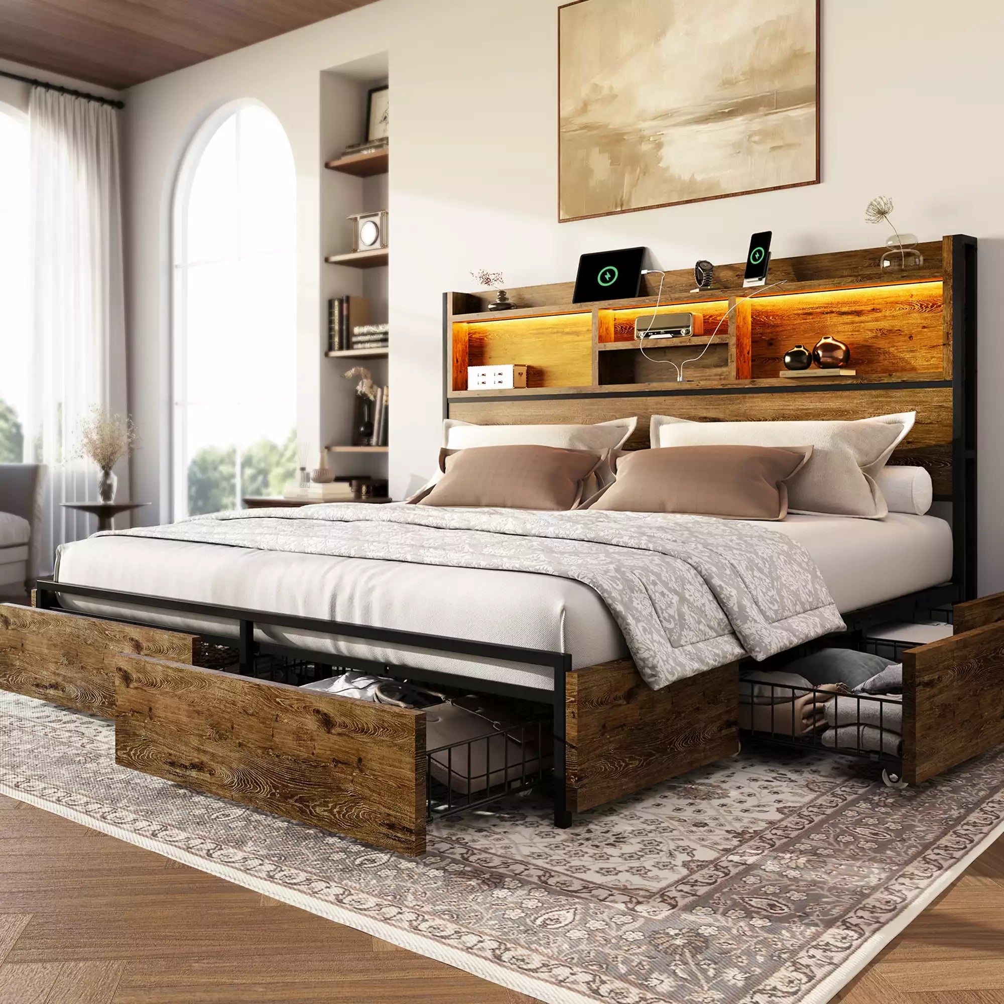 Strato Bookcase Bed Frame