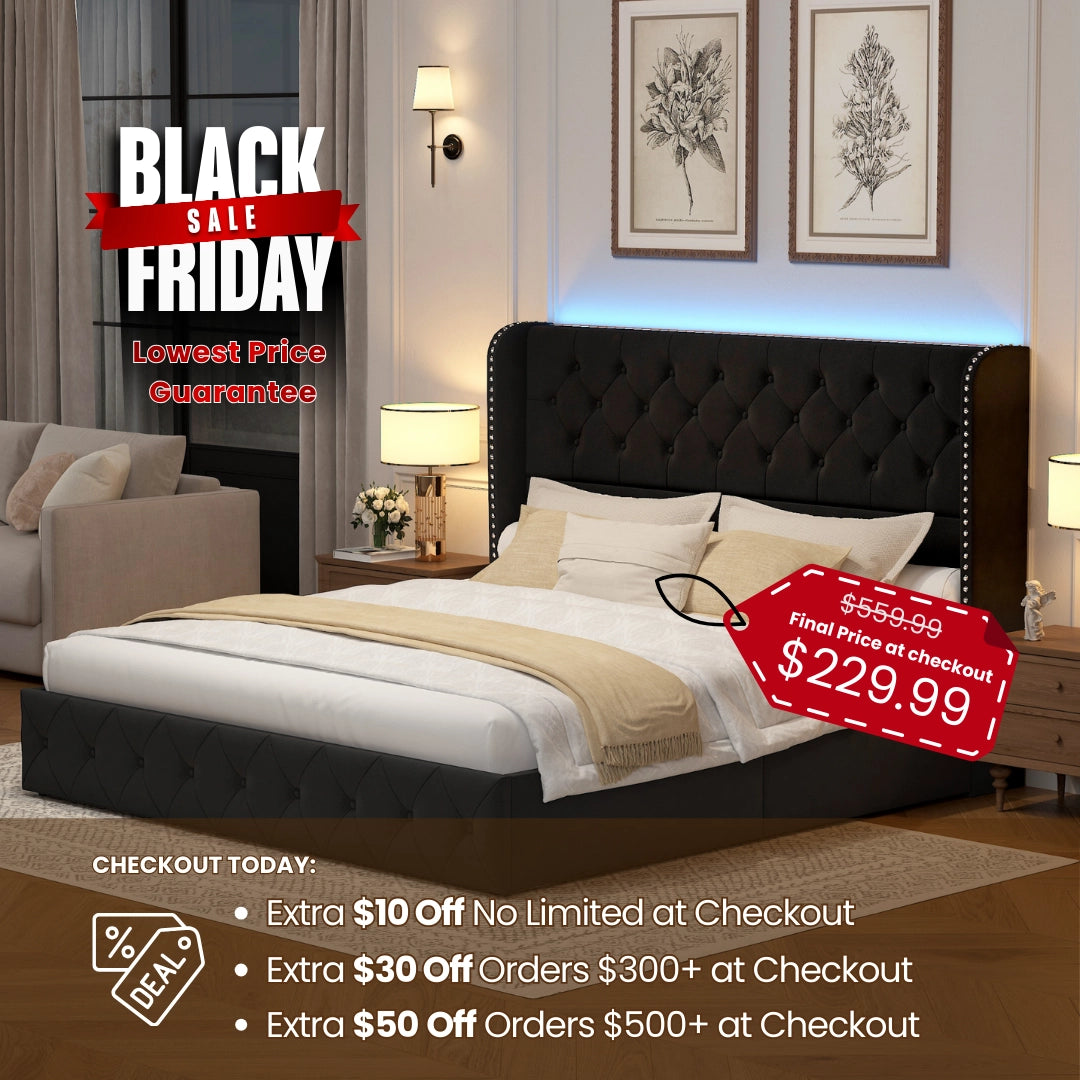 Korav Bed Frame With Led Lights