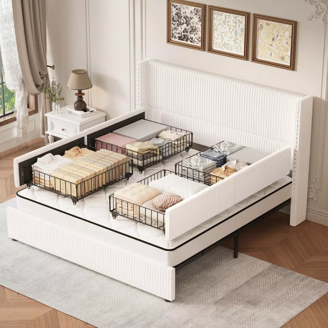 Elysia Corduroy Bed Frame