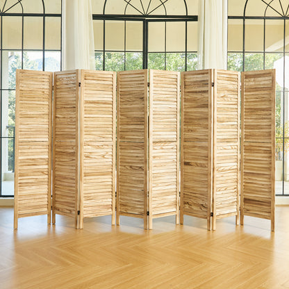 Classic 67" Louvered Wooden Room Divider