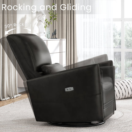 black leather recliners