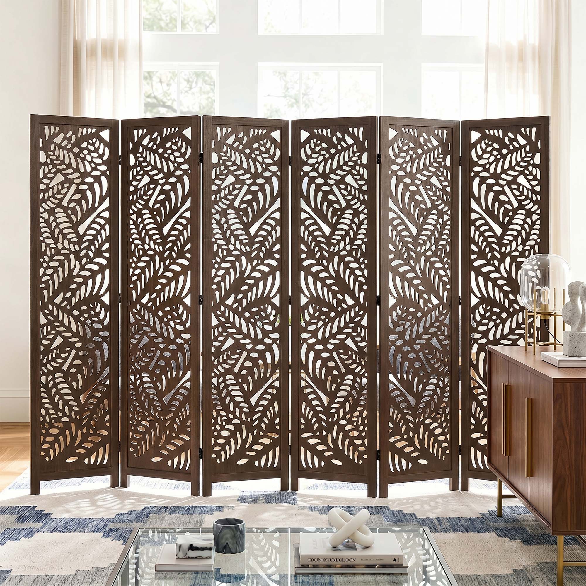 Sora 67" Solid Wood Room Divider