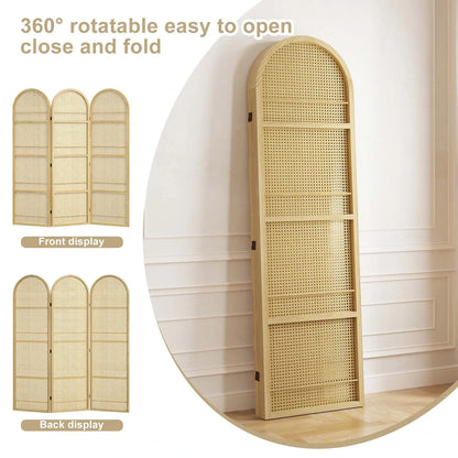 BOHO 67" Arched Folding Room Divider