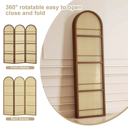 BOHO 67" Arched Folding Room Divider