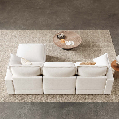 Densa L Shaped Sectional Cloud Sofa | 3-4 Seater |  Spring Cushion | 97"~125"