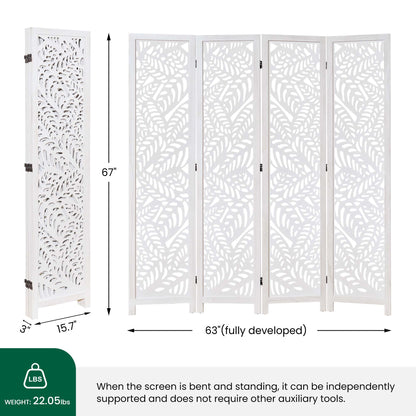 Sora 67" Solid Wood Room Divider