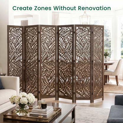 Sora 67" Solid Wood Room Divider