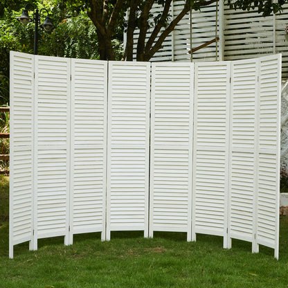 Classic 67" Louvered Wooden Room Divider