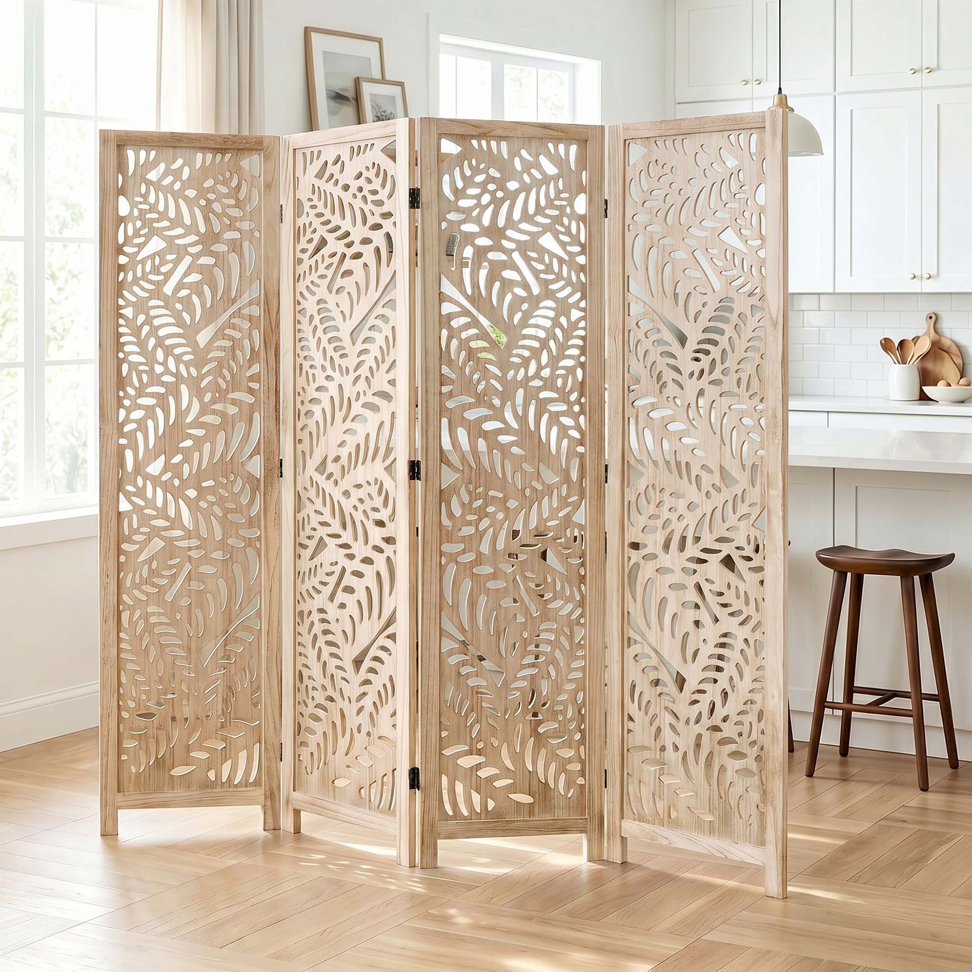 Sora 67" Solid Wood Room Divider