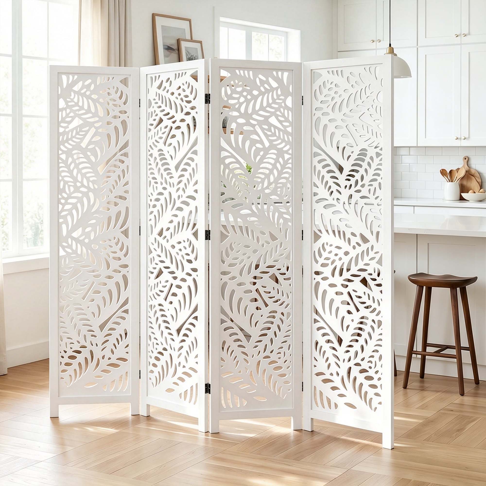 Sora 67" Solid Wood Room Divider