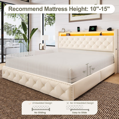 Dexon Velvet Storage Bed Frame