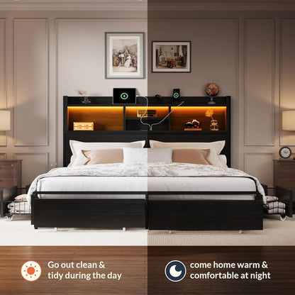 Strato Bookcase Bed Frame