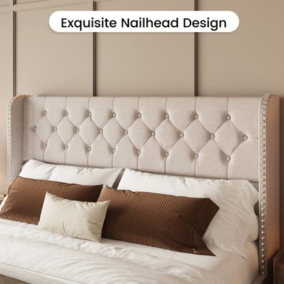 Korall Upholstered Bed Frame with Storage