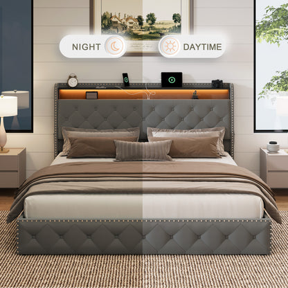 Dexon Velvet Storage Bed Frame