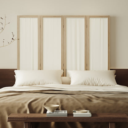 Talen  67" Washable Fabric Wooden Room Divider