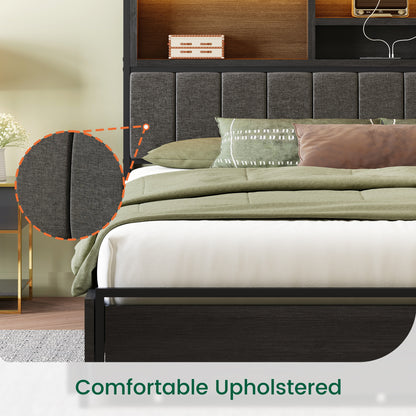 Softo Storage Bookcase Bed Frame