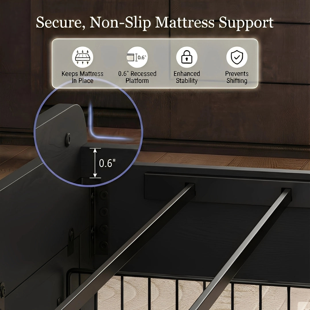 Aspen Bookcase Headboard Storage Bed Frame