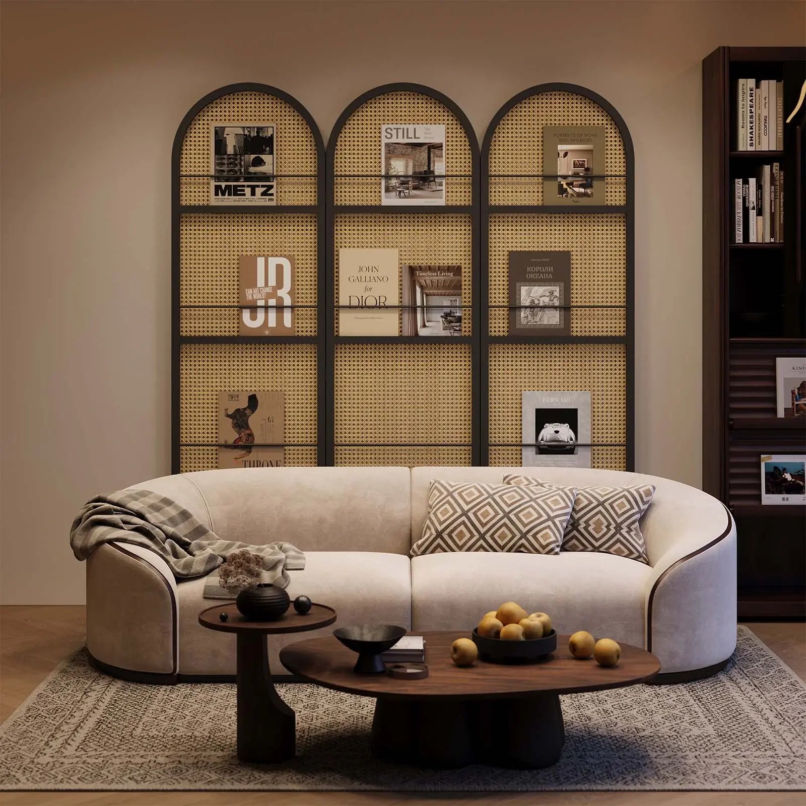 BOHO 67" Arched Folding Room Divider
