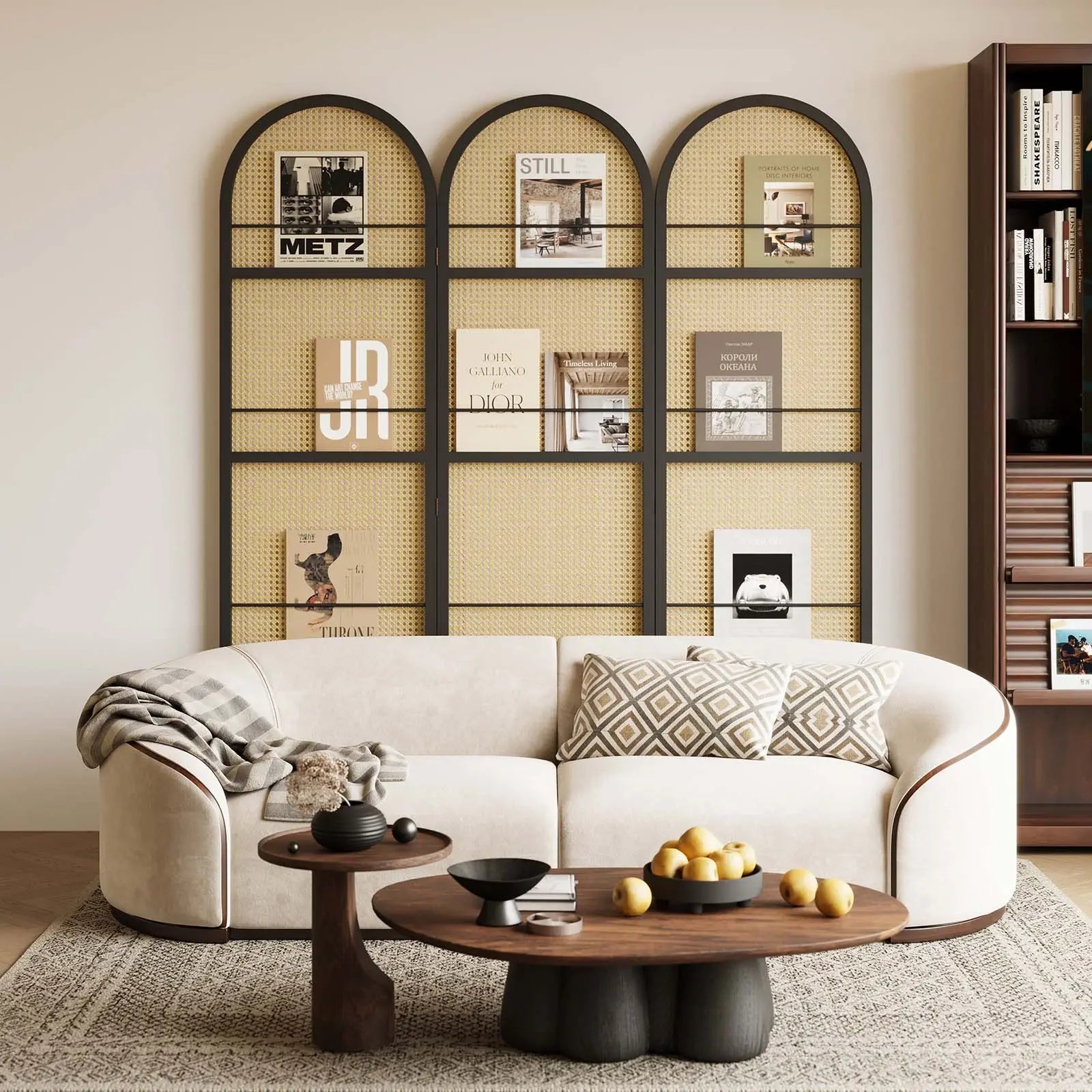 BOHO 67" Arched Folding Room Divider