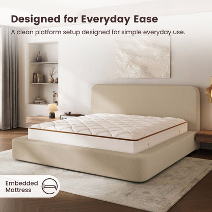 Elora Cloud Upholstered Bed Frame
