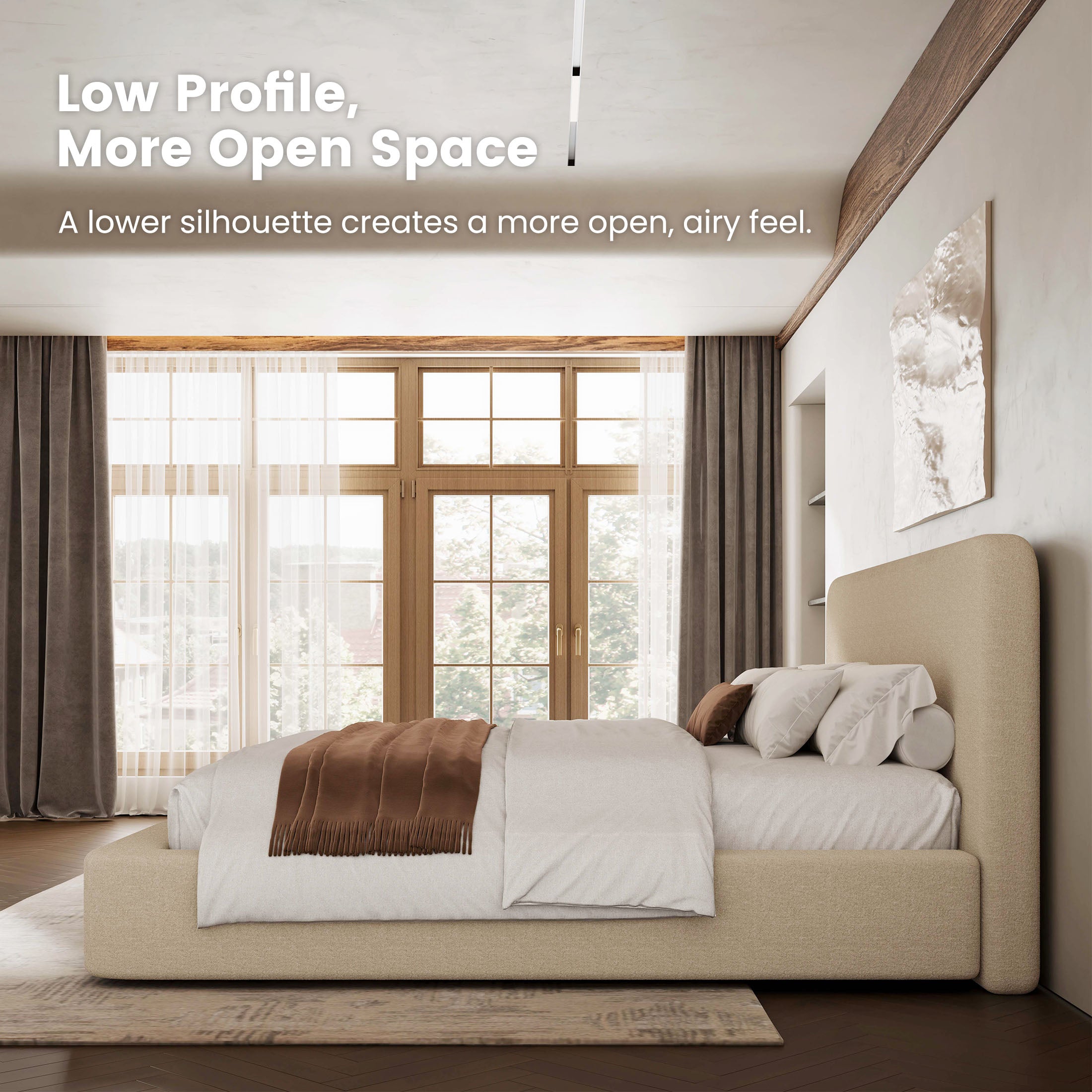 Elora Cloud Upholstered Bed Frame