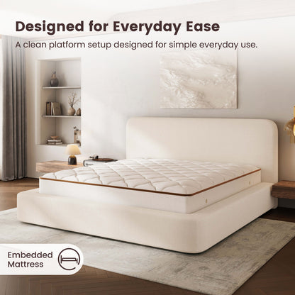 Elora Cloud Upholstered Bed Frame