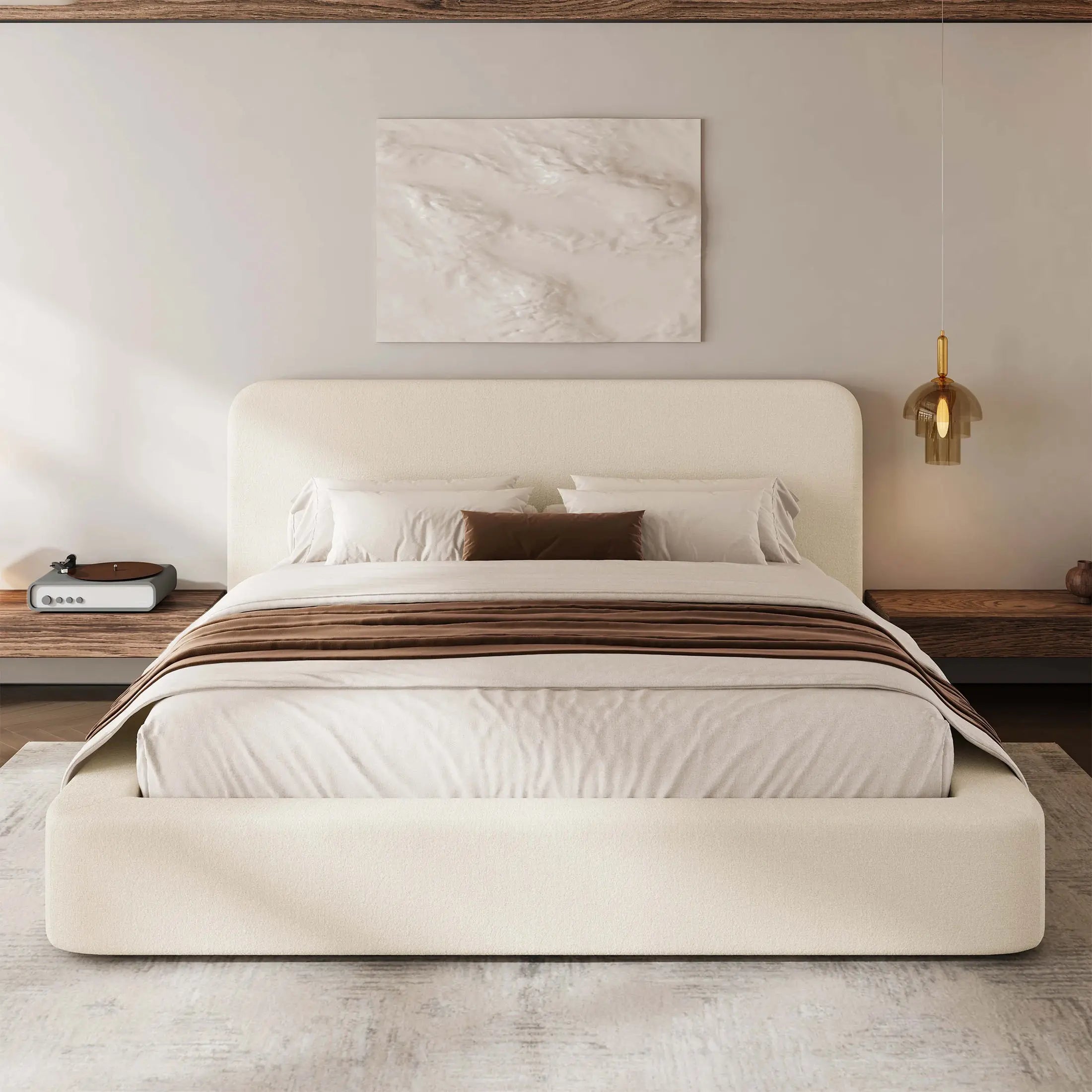 Elora Cloud Upholstered Bed Frame