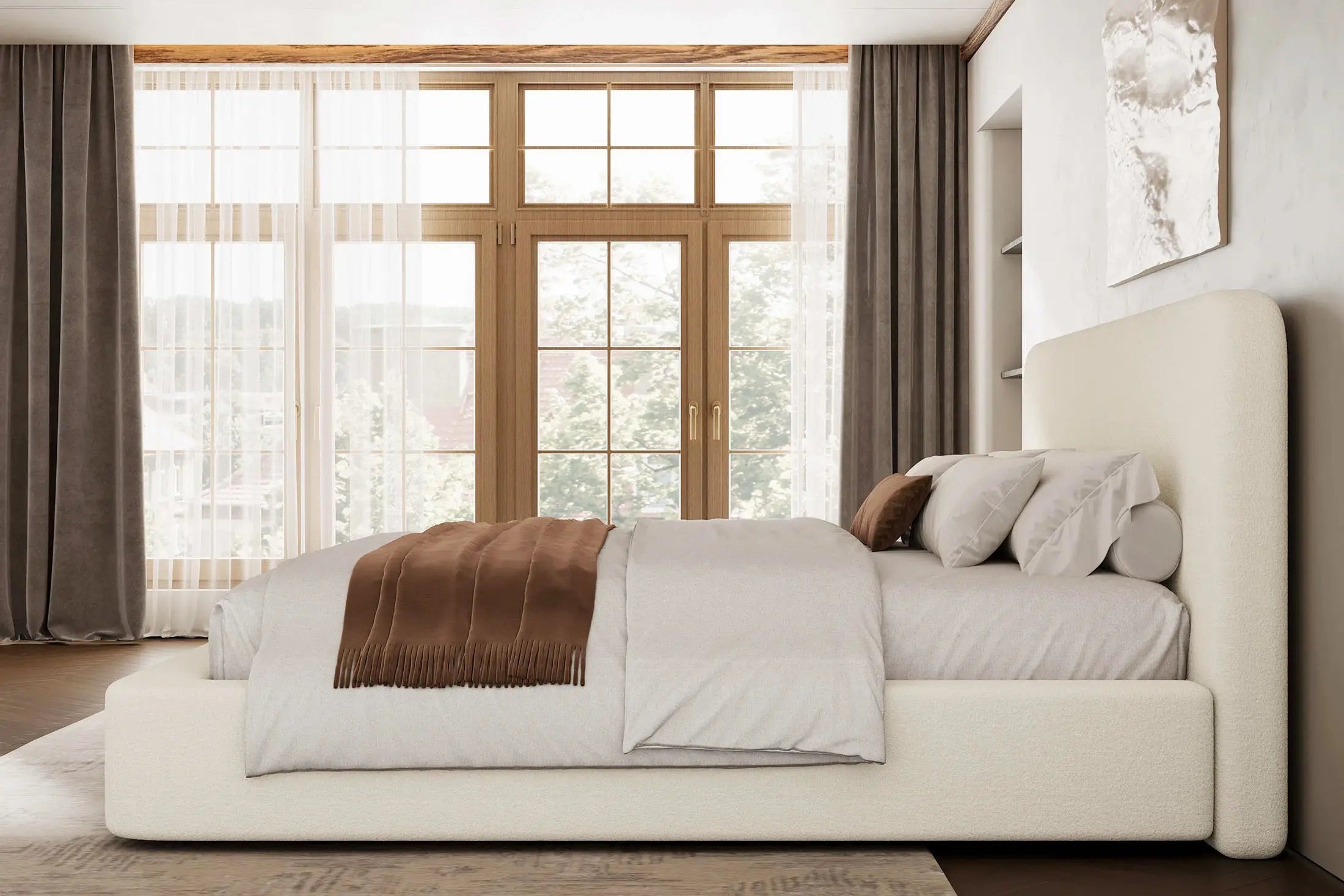 Elora Cloud Upholstered Bed Frame