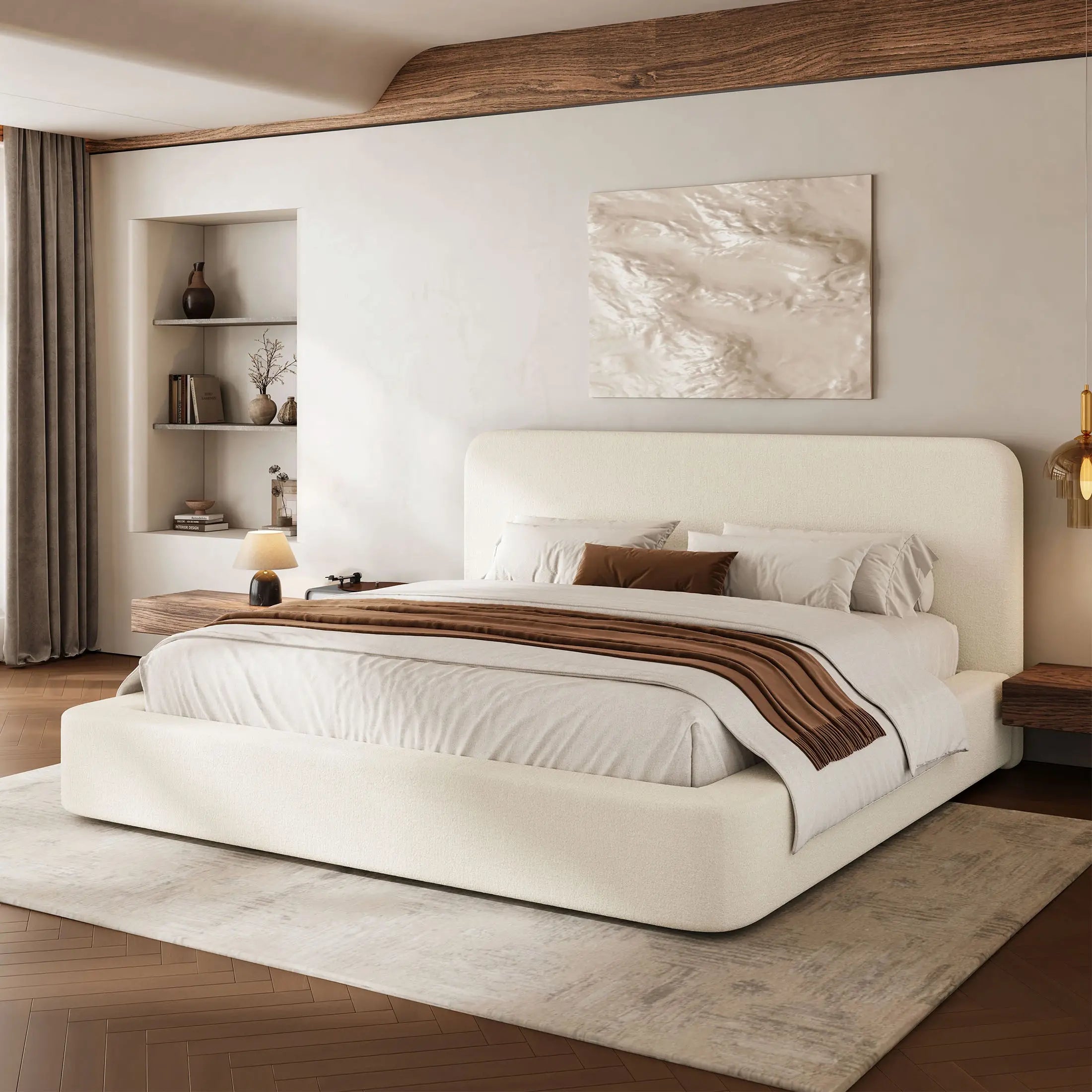Elora Cloud Upholstered Bed Frame