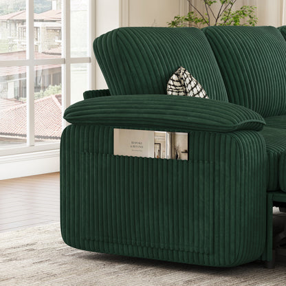 Nola Modular Corduroy Sleeper Sectional Sofa | 5 Seater |  L Shape Corner