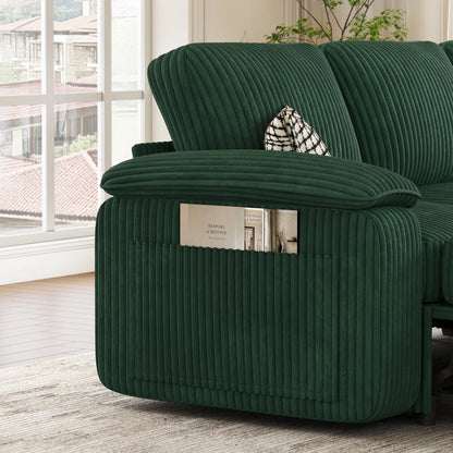 Nola Modular Corduroy Sleeper Sectional Sofa | 3 Seater |  L Shape Corner